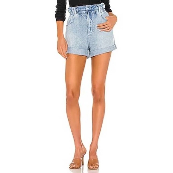 Frame Elastic Waist Denim Shorts Small NWT - Picture 1 of 11